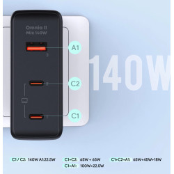 AUEKY PA-B7O ŁADOWARKA SIECIOWA GAN USB-C 140W PD