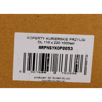 KOPERTY KURIERSKIE PRZYLGI DL 110 x 220 1000SZT
