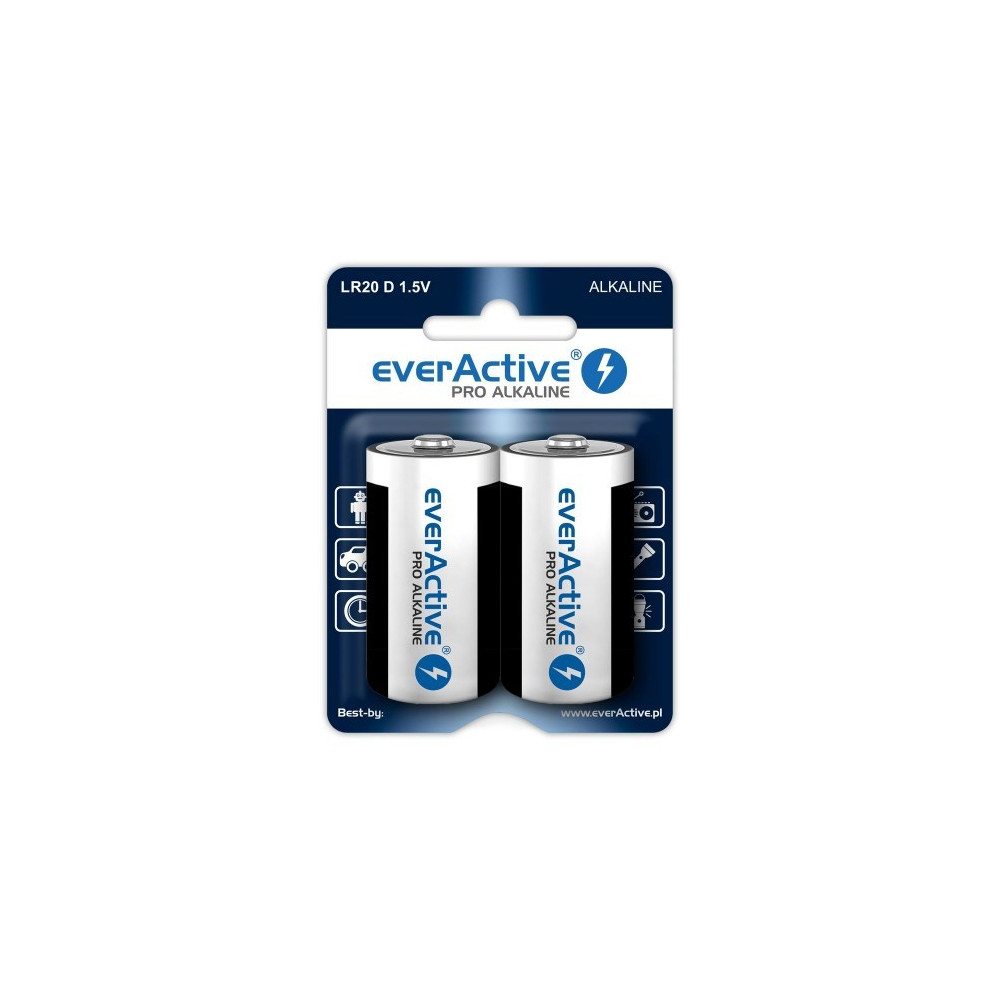Zestaw baterii alkaliczne everActive EVLR20-PRO (x 2)