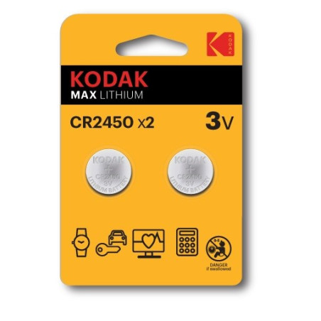 KODAK BATERIE LITOWE MAX CR 2450 BLISTER X 2 SZT.