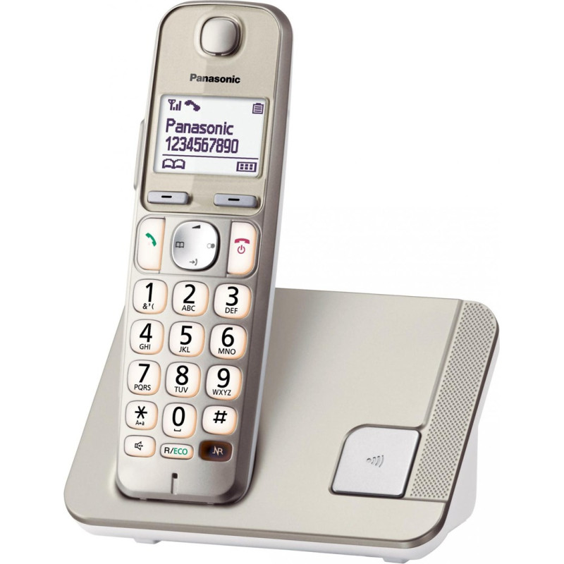 Telefon bezprzewodowy Panasonic KX-TGE 210PDN Srebrny Telefon bezprzewodowy Panasonic KX-TGE 210PDN Srebrny
