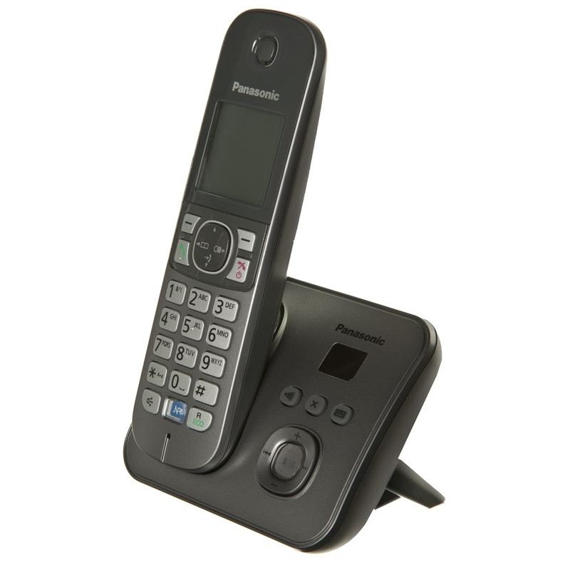 Telefon bezprzewodowy Panasonic KX-TG 6821PDM Czarny Telefon bezprzewodowy Panasonic KX-TG 6821PDM Czarny