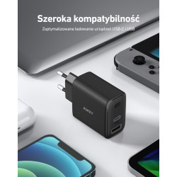 AUEKY PA-F3S ŁADOWARKA SIECIOWA 32W 2XUSB-C PD 3.0
