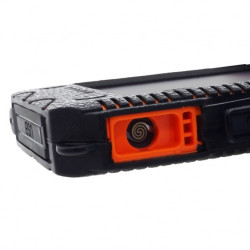 POWERNEED POWER BANK Z PANELEM SOLARNYM 12000MAH LI-POLY, PV 1W, 2X USB 2A, LATARKA LED, ZAPALNICZKA, POMARAŃCZOWY, S12000Y