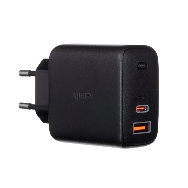 AUEKY PA-B3 BLACK ŁADOWARKA SIECIOWA 65W 2XUSB-C AUEKY PA-B3 BLACK ŁADOWARKA SIECIOWA 65W 2XUSB-C