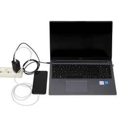 ŁADOWARKA SIECIOWA I-BOX C-65 GAN PD65W KABEL, CZARNA
